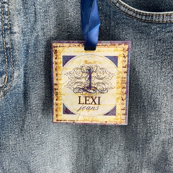 Lexi Plus Size 24 Pull On Stretch Denim Skirt - Picture 12 of 14